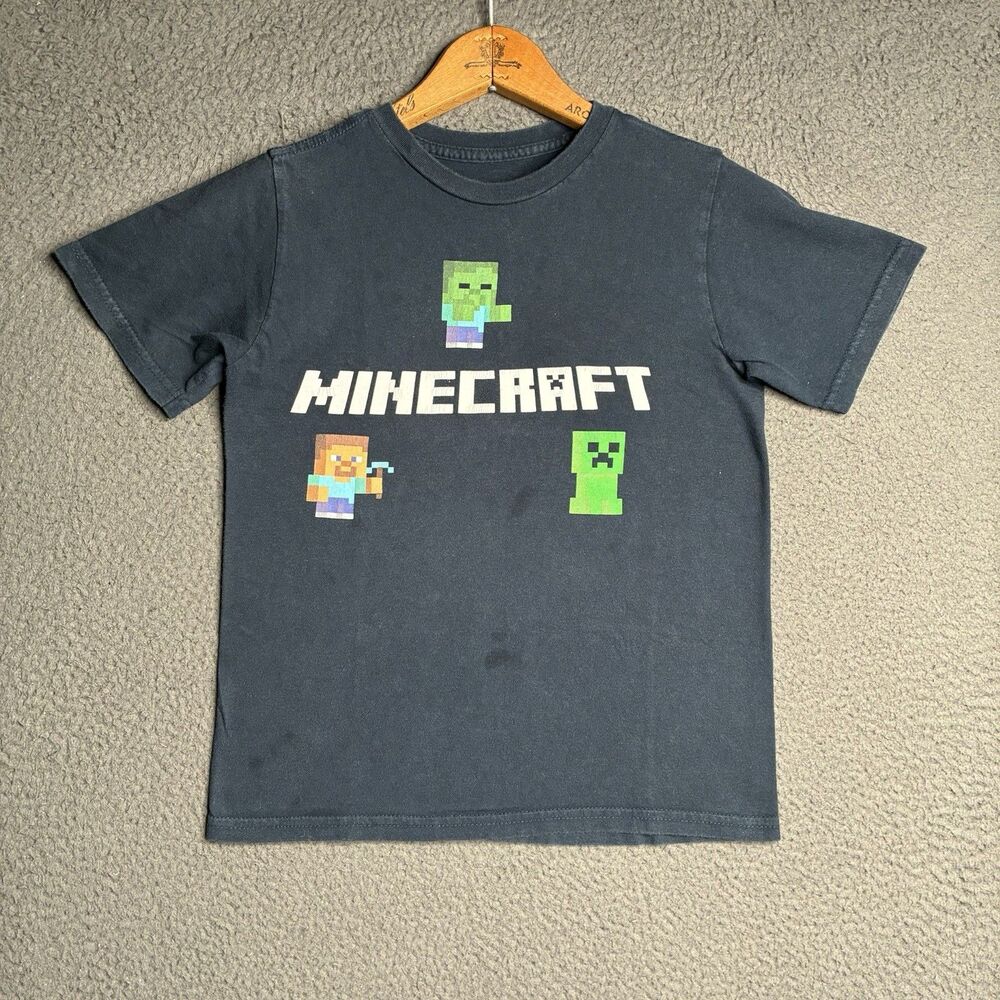 Minecraft T Shirt Mojang Video Game Top Tee Jinx’s Medium Baby Babydoll Vtg